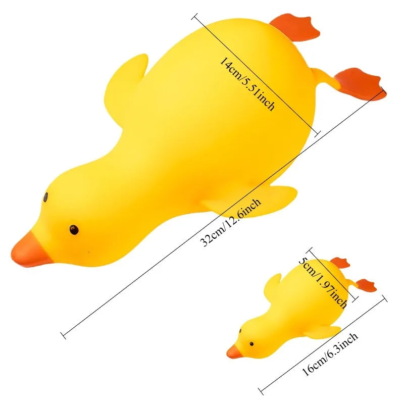 Squishy Stress Duck Fidget Keychain