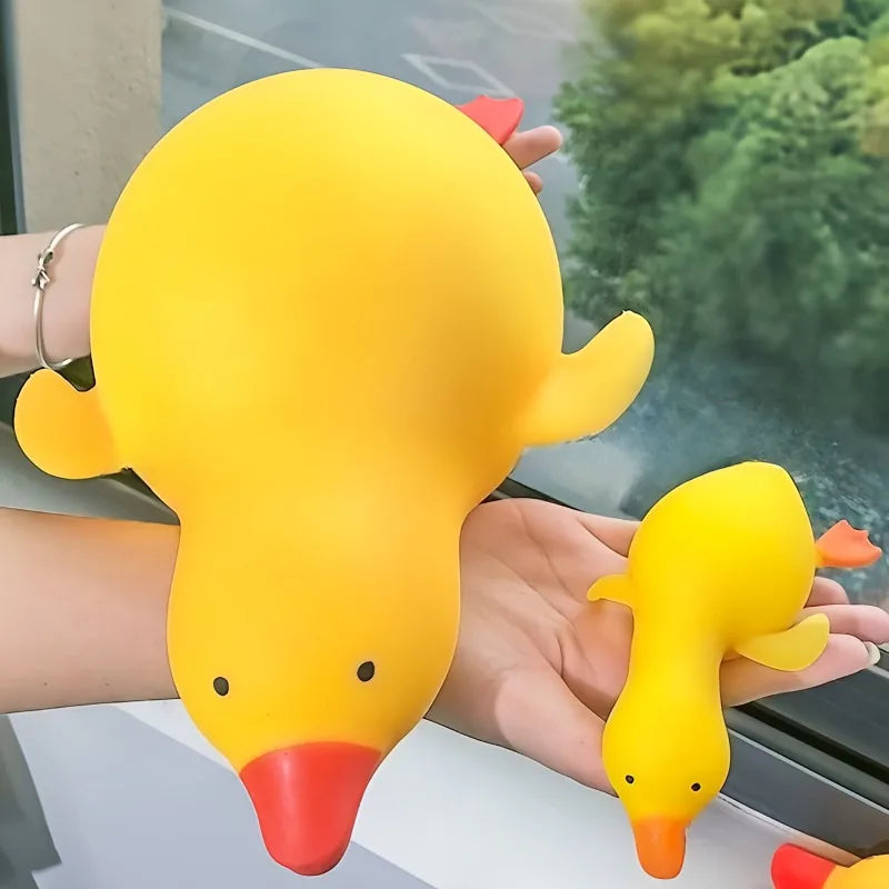 Squishy Stress Duck Fidget Keychain